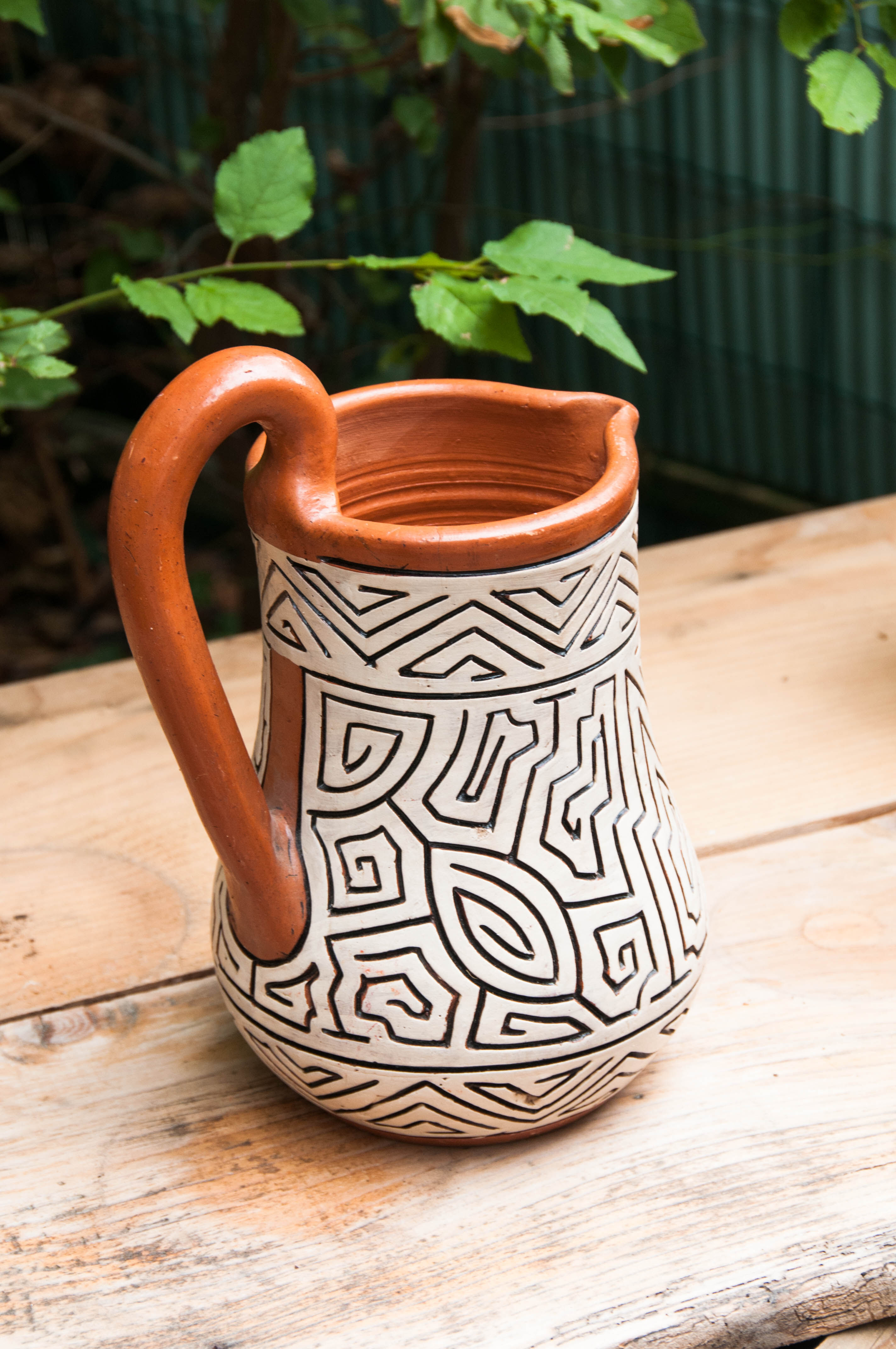 Terracotta pitcher