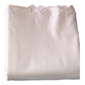 Old monogrammed sheet