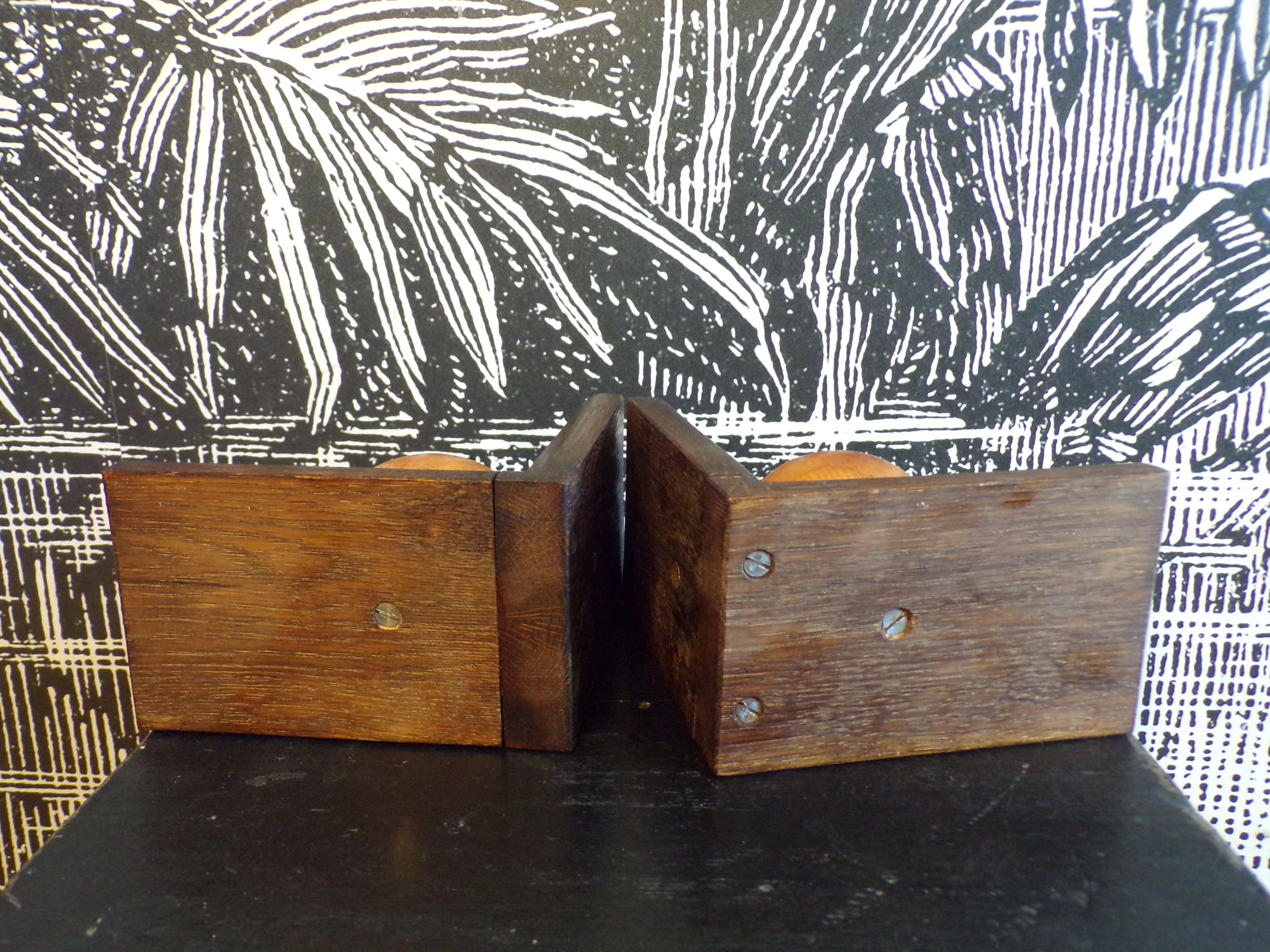 Pair of two-tone art deco bookends