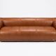 Sofa Bed "Anfibio" for Giovannetti Collezioni in Dark Cognac  Leather