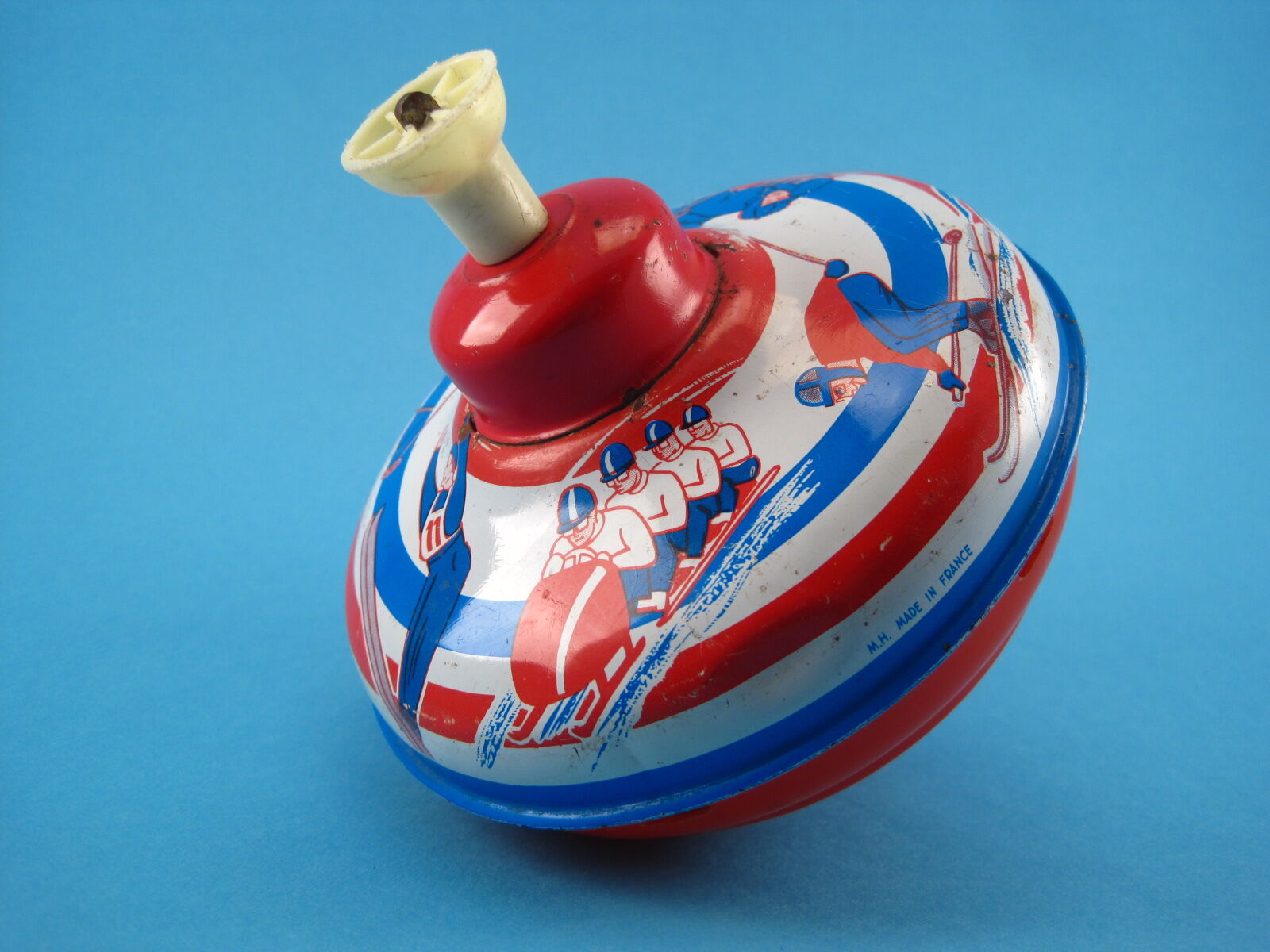 Vintage toy top M.H.