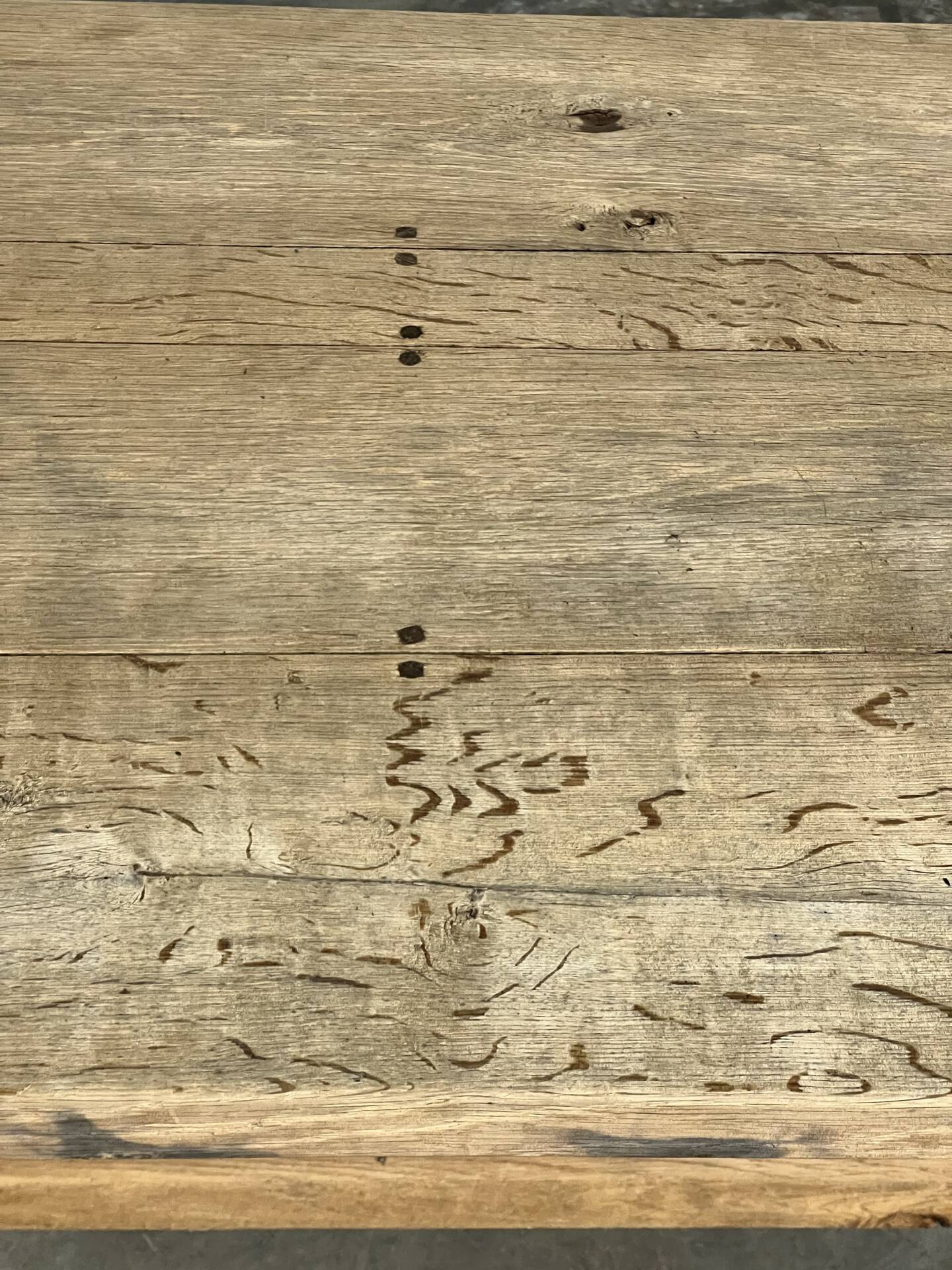 Rustic farmhouse table