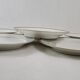 6 white porcelain dinner plates