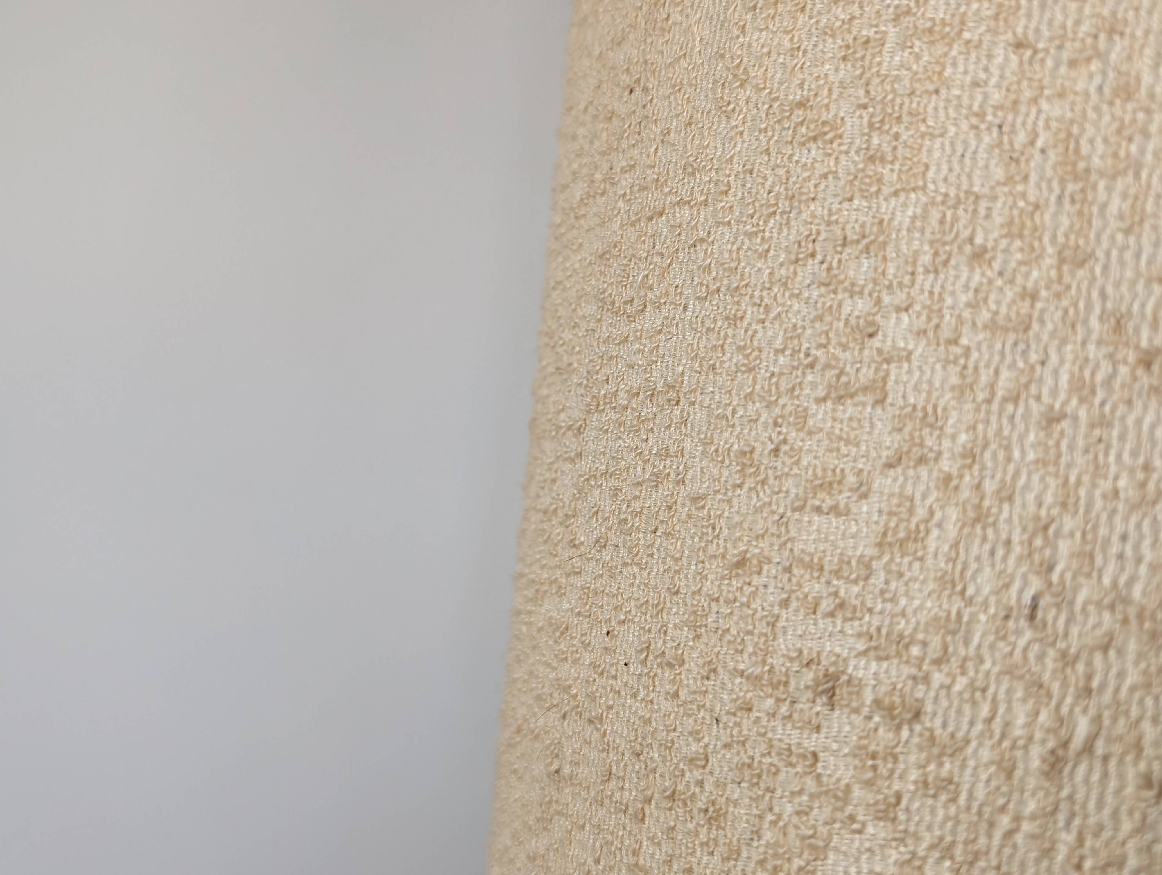 Brutalist oak sculpture lamp