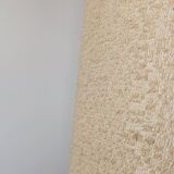 Brutalist oak sculpture lamp