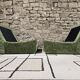 Pair of vintage velvet armchairs 1970"