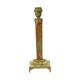 Classic Onyx and Brass Column Table Lamp 20th Century