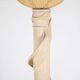 Lampadaire en rotin et soie