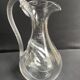 Orangeade pitcher with ice bag – Plain crystal – 19th century