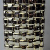 Golden Bamboo effect glass vase by Nachtmann, Germany, 1980