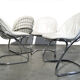 Set of 4 “Pascale” wire chairs designed by Gastone Rinaldi for Thema