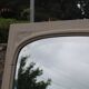 Large antique Art Deco bevelled mirror from 1929 – Greige tabletop mirror
