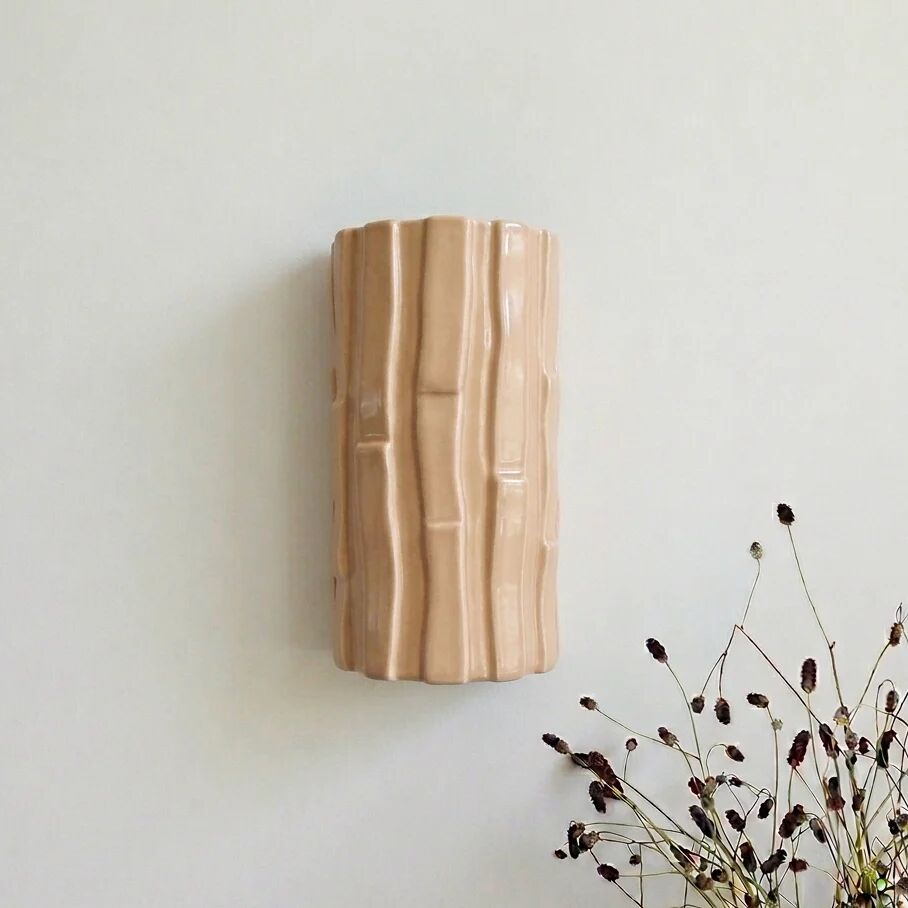 Tejo ceramic wall light (sand) - Square Coco