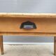 Desk table Oak knotted 1925 false drawer