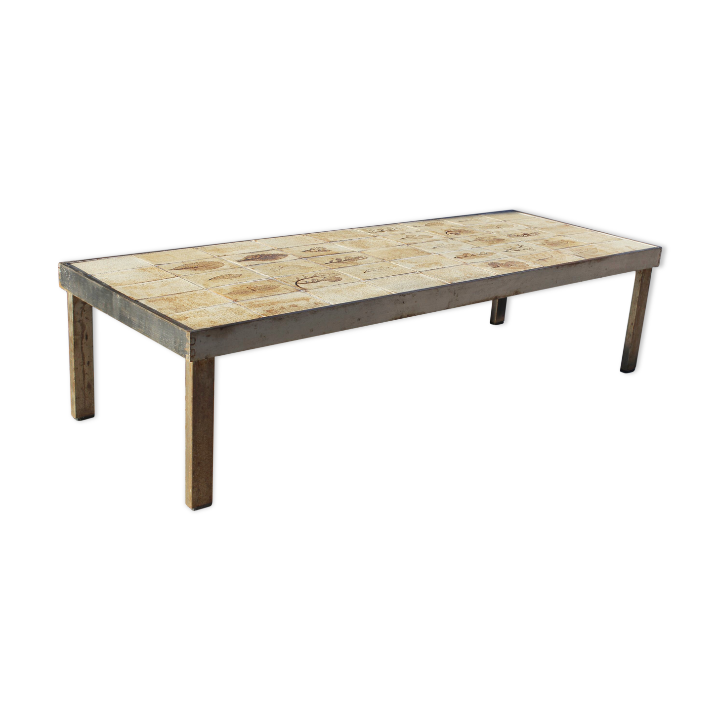 Vintage coffee table model "Garrigue" by Roger Capron, Vallauris France 1950s
