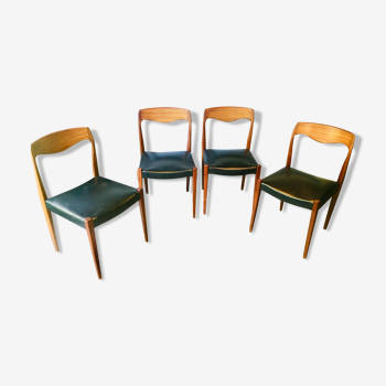 Set de 4 chaises scandinaves