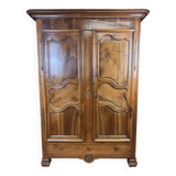 Transition period Louis XV - Louis XVI walnut wardrobe circa 1780