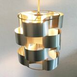 French aluminium sculptural pendant from the mid-century by Max Sauze, 1960s.