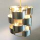 French aluminium sculptural pendant from the mid-century by Max Sauze, 1960s.
