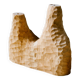 Hand-carved soliflore vase in solid lime wood.
