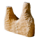 Hand-carved soliflore vase in solid lime wood.