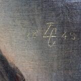 Portrait à l'huile d'une dame, 1848
