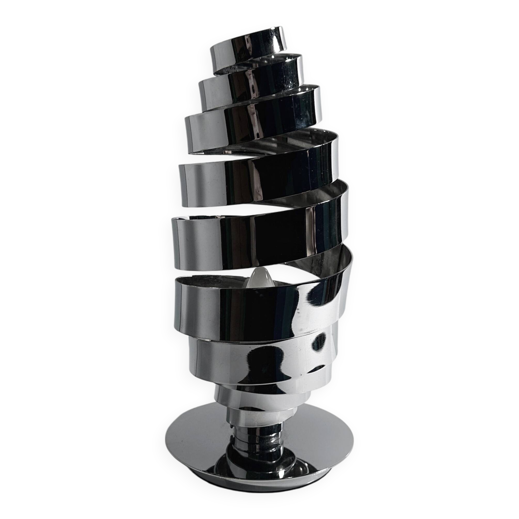 Vintage space age chrome table lamp Sputnik Mid Century 60s 70s