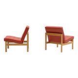 Set of 2 Moduline chairs by Knudsen and Lind for Cado, 1960s Denmark.