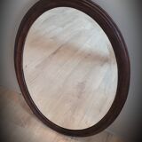 Miroir 58x84 ovale bois 1950