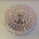 Plafonnier rond pointes diamant vintage années 60-70