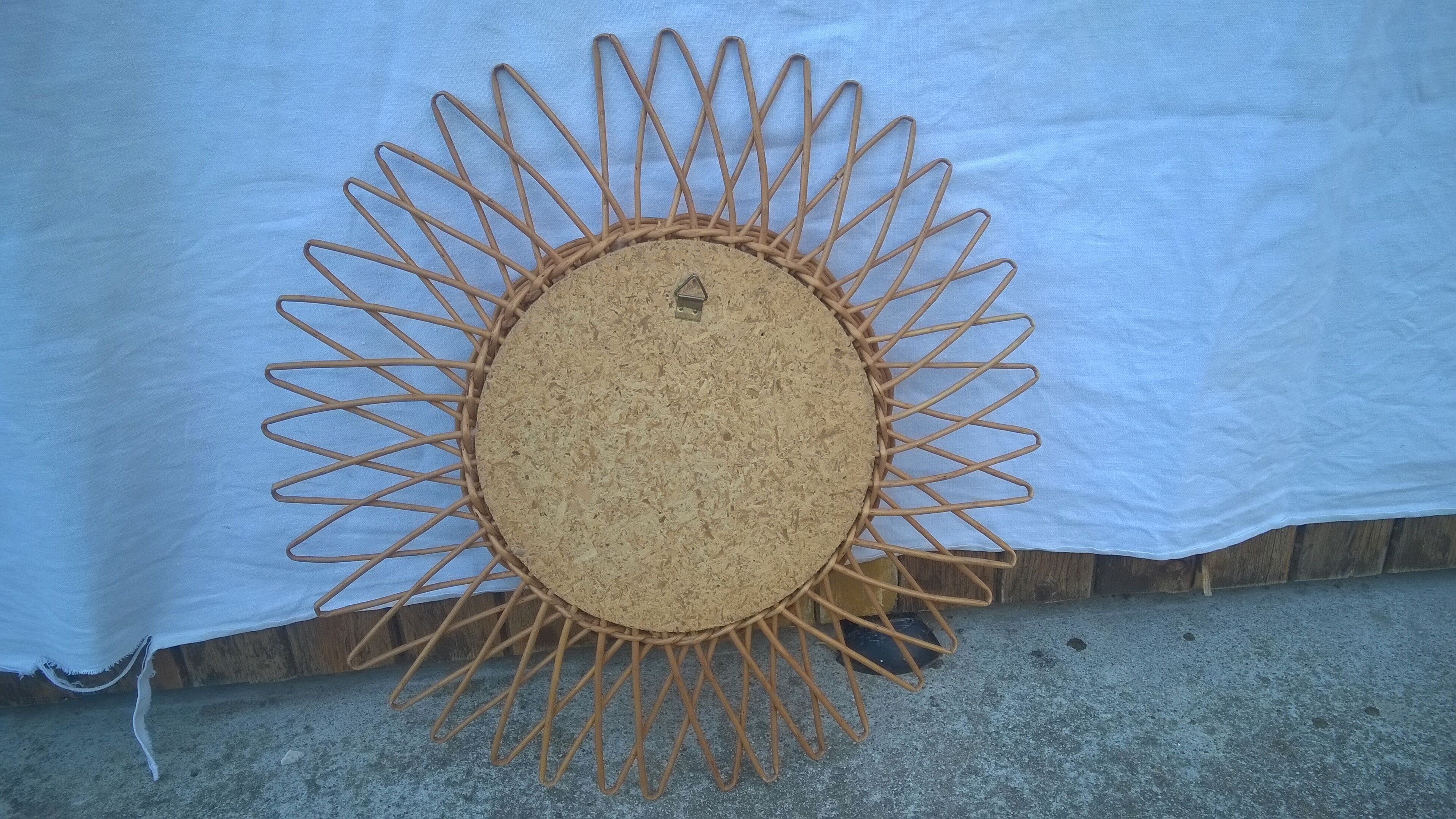 Mirror sun rattan 40cm