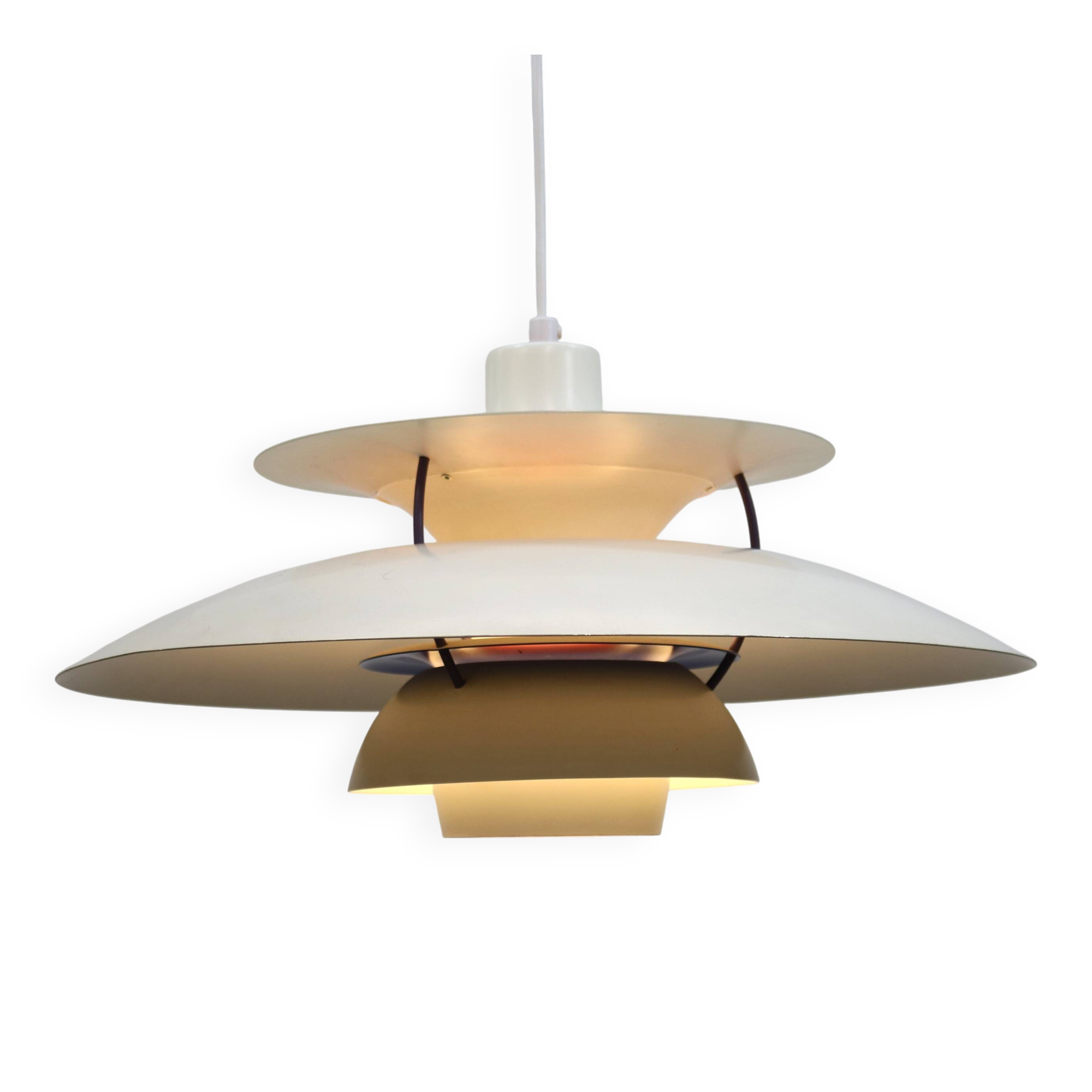 The genuine Danish item - PH5 pendant - original white colour - Louis Poulsen
