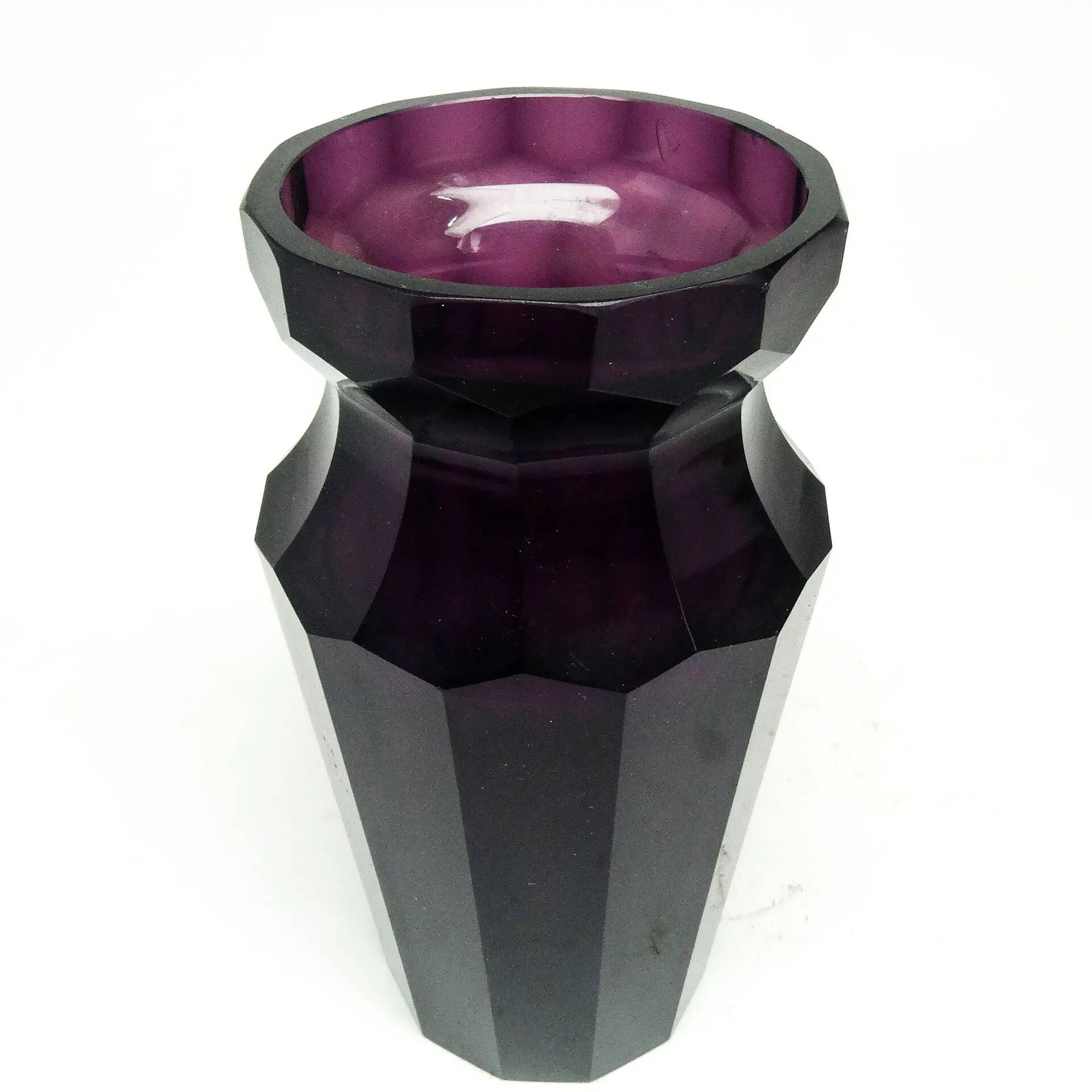 Vase, crystal, Moser, Bohemia, 19th century