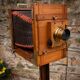 Wooden photo room