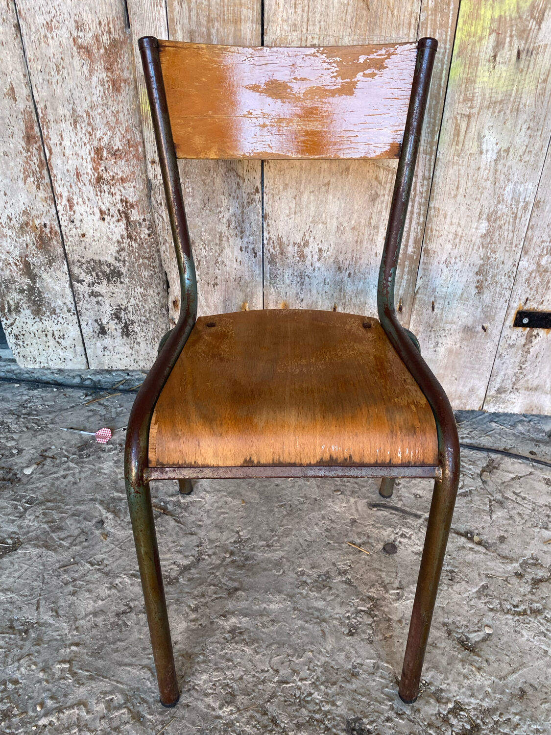 Vintage Chair in MULLCA Style Model 510 Metal + Wood #C950