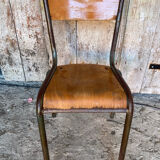 Vintage Chair in MULLCA Style Model 510 Metal + Wood #C950