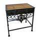 Metal and rattan bedside