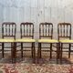 Set of 4 Napoleon III "Cathedral" chairs