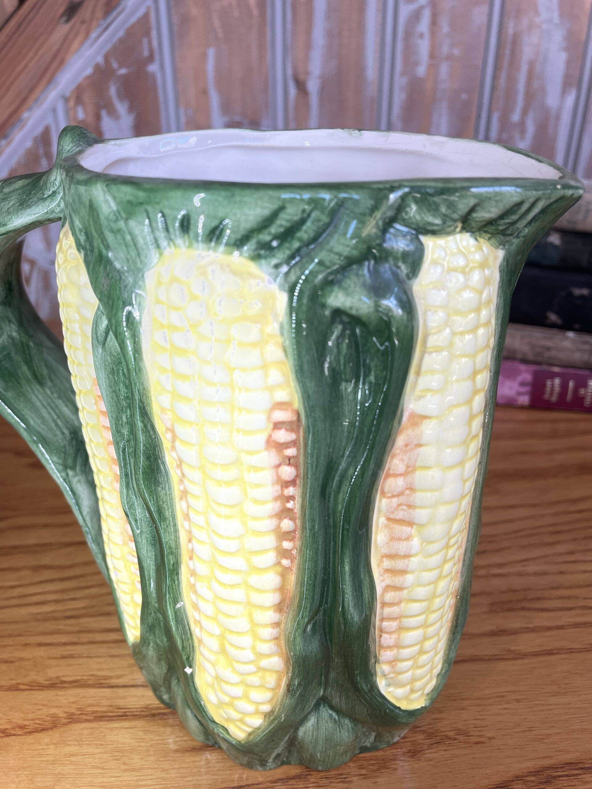 Corn jug in slipware