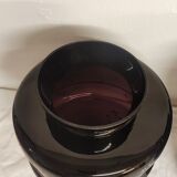 Pair of painted glass vases, France, 1940