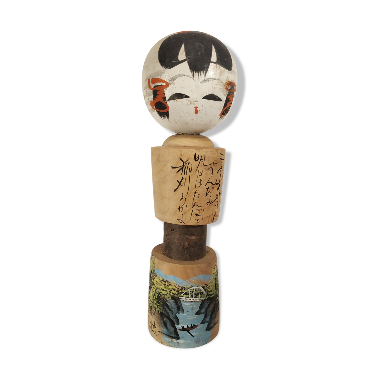 Kokeshi decor decor river doll - Circa 1970