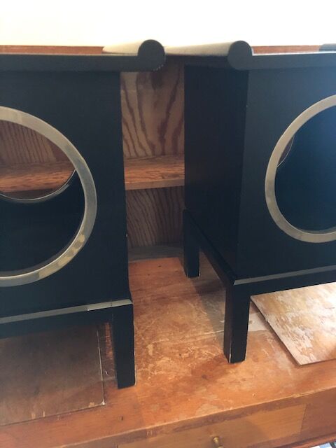 Black bedsides