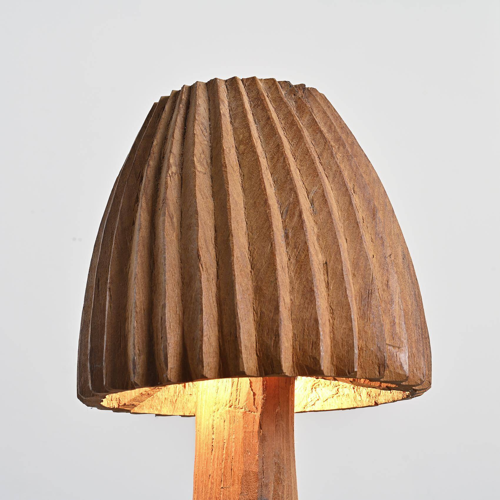 Large Brutalist Gouge Lamp, circa 1970