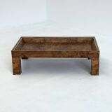 Rectangular coffee table from Turri with burl wood