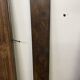 Pair of antique wardrobe doors and crosspiece