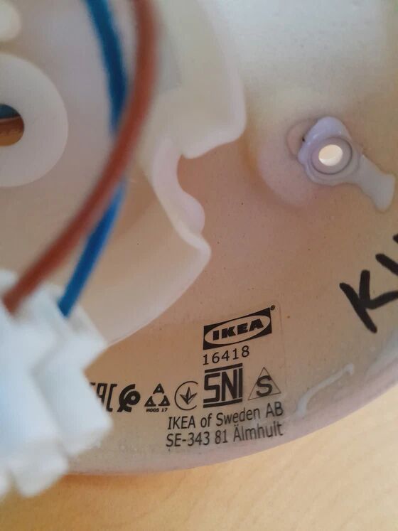 Vittemola porcelain wall lamp Ikea