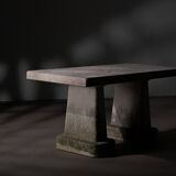 Raw concrete dining table, circa 1980