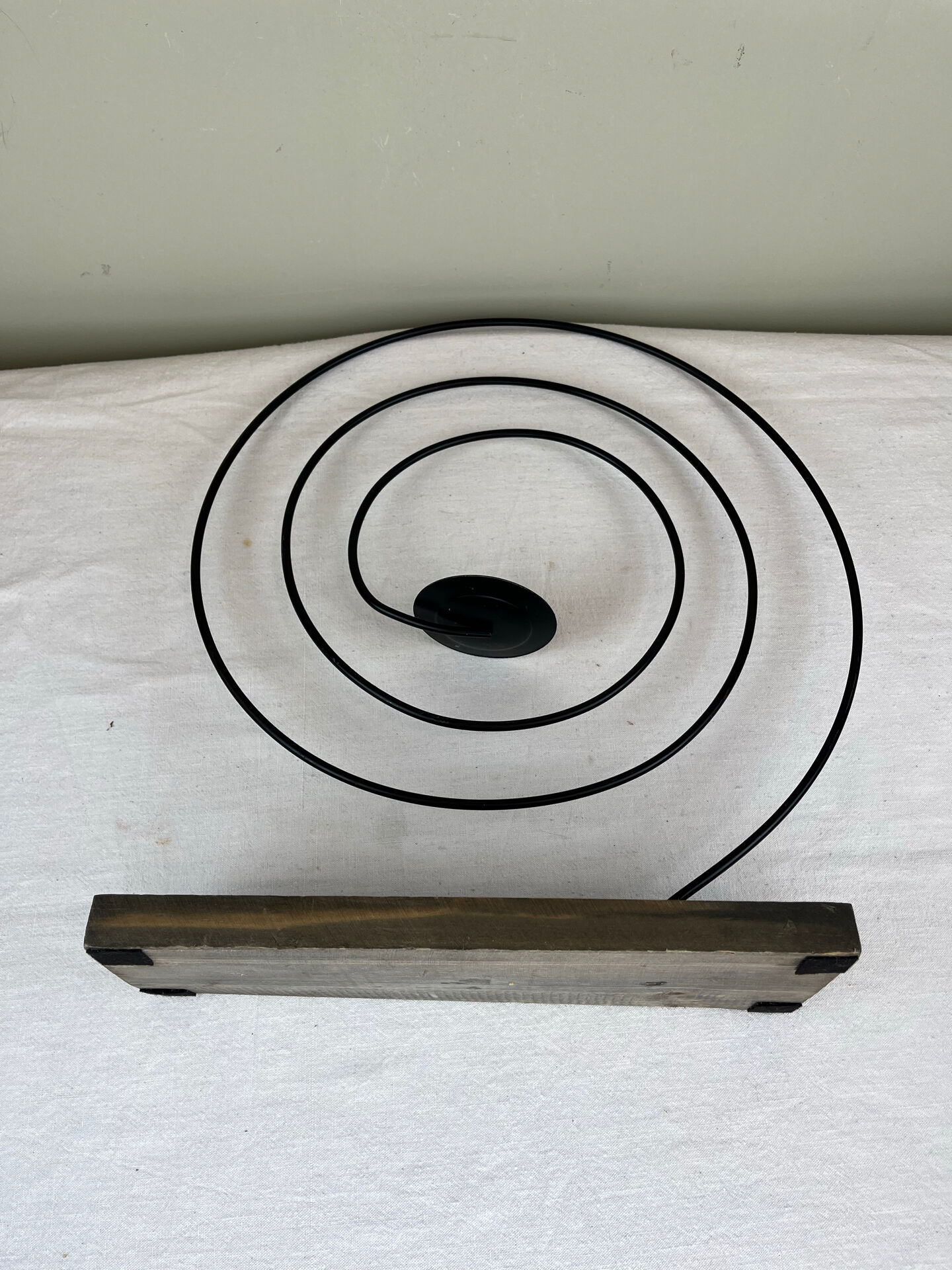 Sculptural spiral candlestick