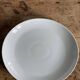 3 white porcelain plates for pasta like Saturnia restaurant