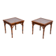Faux Bamboo Cherry Wood sofa tables 1970s England